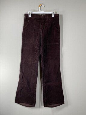 Vintage Sundek Utility Corduroy Pants Women's "30" High Rise Brown USA VTG